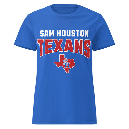 Sam Houston High School Texans Women's Royal Blue SoftStyle T-shirt 234