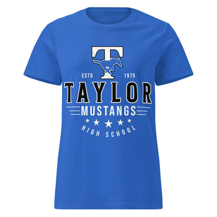 Taylor High School Mustangs Women's Royal Blue SoftStyle T-shirt 217