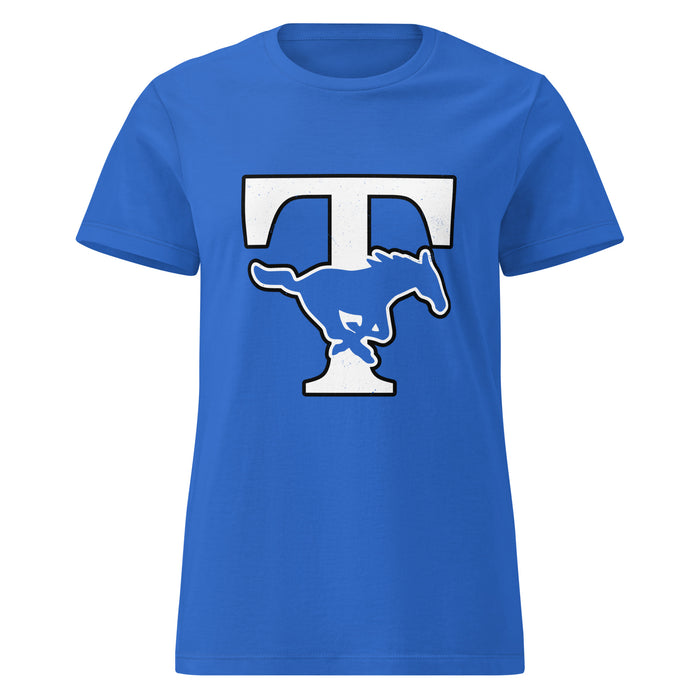 Taylor High School Mustangs Women's Royal Blue SoftStyle T-shirt 200