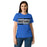 Lady wearing Taylor High School Mustangs Women's Royal Blue SoftStyle T-shirt 098