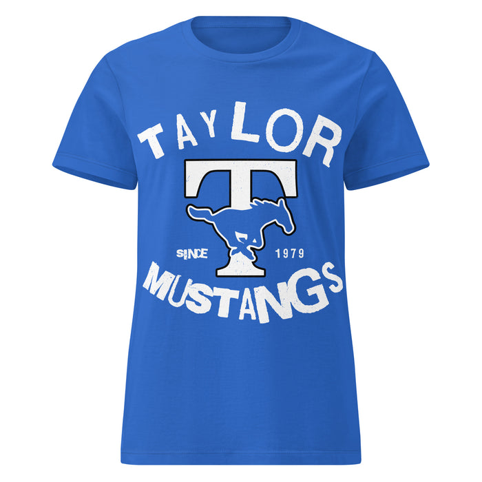 Taylor High School Mustangs Women's Royal Blue SoftStyle T-shirt 228
