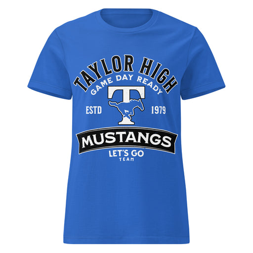 Taylor High School Mustangs Women's Royal Blue SoftStyle T-shirt 221