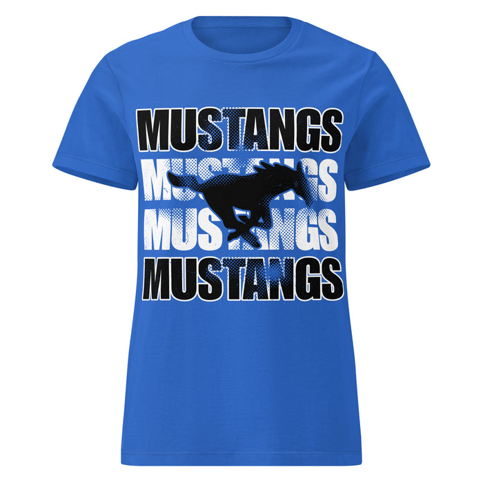 Taylor High School Mustangs Women's Royal Blue SoftStyle T-shirt 233