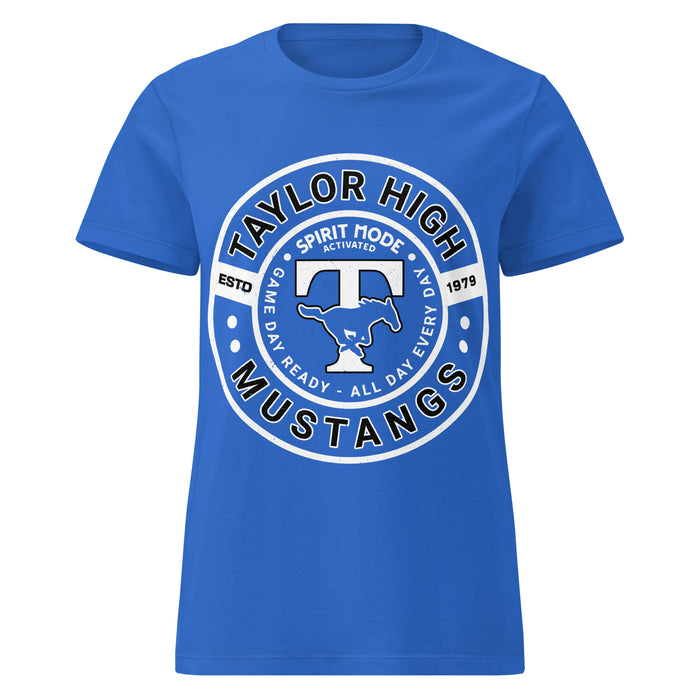 Taylor High School Mustangs Women's Royal Blue SoftStyle T-shirt 239