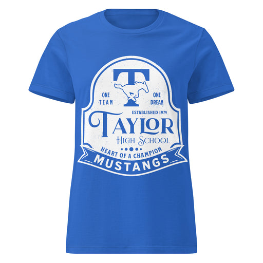 Taylor High School Mustangs Women's Royal Blue SoftStyle T-shirt 219