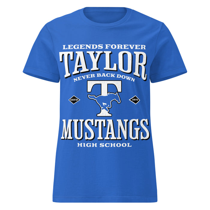 Taylor High School Mustangs Women's Royal Blue SoftStyle T-shirt 230