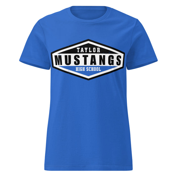 Taylor High School Mustangs Women's Royal Blue SoftStyle T-shirt 009