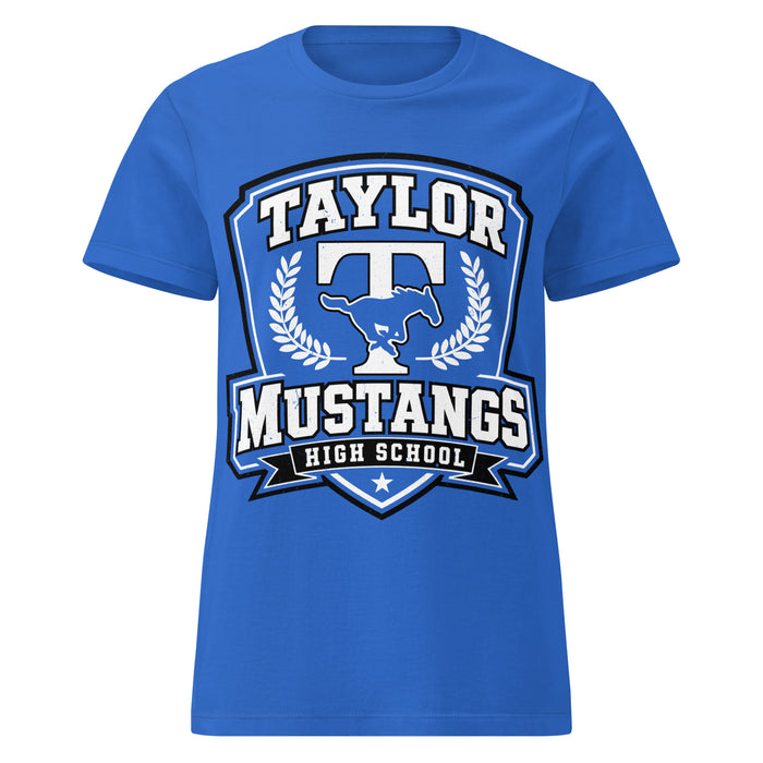 Taylor High School Mustangs Women's Royal Blue SoftStyle T-shirt 020