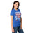 Side view of Oak Ridge High School War Eagles Women's Royal Blue SoftStyle T-shirt 232