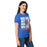 Side view of Oak Ridge High School War Eagles Women's Royal Blue SoftStyle T-shirt 235
