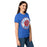 Side view of Oak Ridge High School War Eagles Women's Royal Blue SoftStyle T-shirt 220