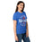 Side view of Oak Ridge High School War Eagles Women's Royal Blue SoftStyle T-shirt 218
