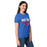 Side view of Oak Ridge High School War Eagles Women's Royal Blue SoftStyle T-shirt 049