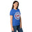 Side view of Oak Ridge High School War Eagles Women's Royal Blue SoftStyle T-shirt 203