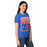 Side view of Sam Houston High School Texans Women's Royal Blue SoftStyle T-shirt 001