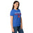 Side view of Sam Houston High School Texans Women's Royal Blue SoftStyle T-shirt 017