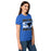 Side view of Taylor High School Mustangs Women's Royal Blue SoftStyle T-shirt 233