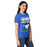 Side view of Taylor High School Mustangs Women's Royal Blue SoftStyle T-shirt 001
