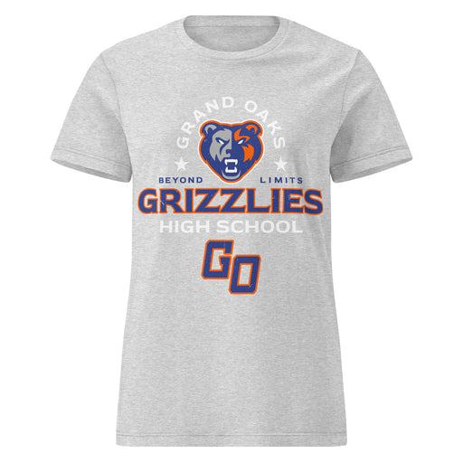 Grand Oaks High School Grizzlies Women's Sport Grey SoftStyle T-shirt 222