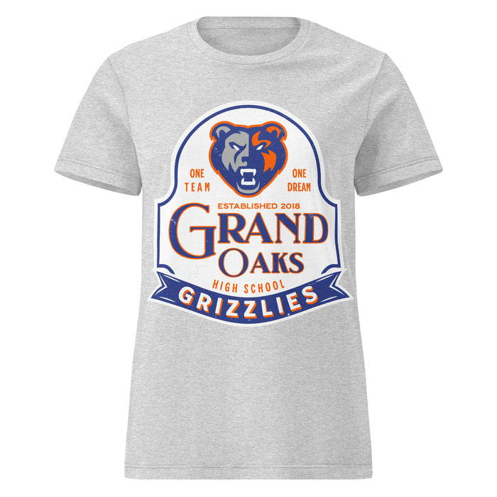 Grand Oaks High School Grizzlies Women's Sport Grey SoftStyle T-shirt 219