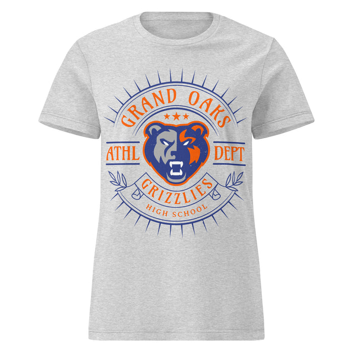 Grand Oaks High School Grizzlies Women's Sport Grey SoftStyle T-shirt 201