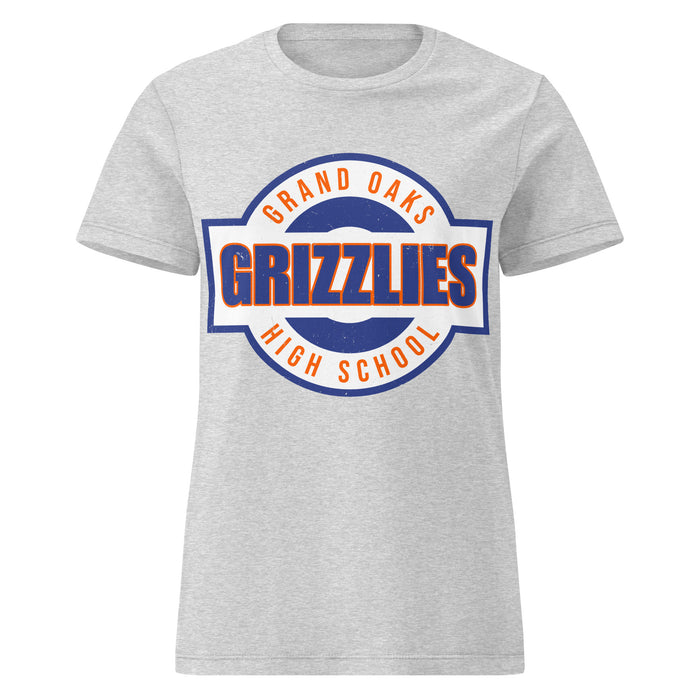 Grand Oaks High School Grizzlies Women's Sport Grey SoftStyle T-shirt 011
