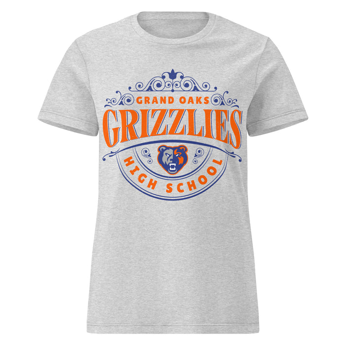 Grand Oaks High School Grizzlies Women's Sport Grey SoftStyle T-shirt 211