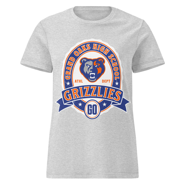 Grand Oaks High School Grizzlies Women's Sport Grey SoftStyle T-shirt 212