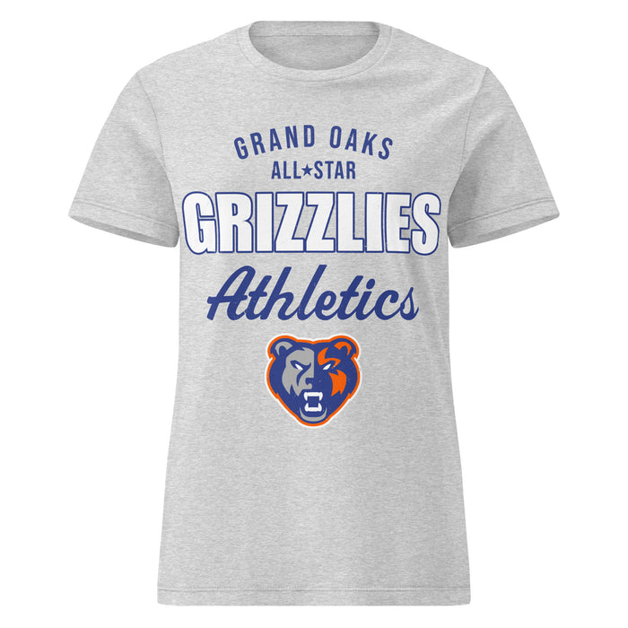Grand Oaks High School Grizzlies Women's Sport Grey SoftStyle T-shirt 034