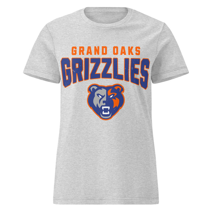 Grand Oaks High School Grizzlies Women's Sport Grey SoftStyle T-shirt 234