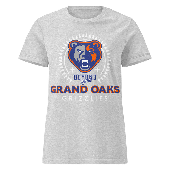 Grand Oaks High School Grizzlies Women's Sport Grey SoftStyle T-shirt 226