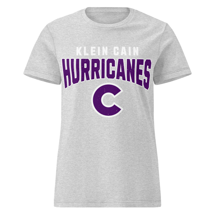 Klein Cain High School Hurricanes Women's Sport Grey SoftStyle T-shirt 234