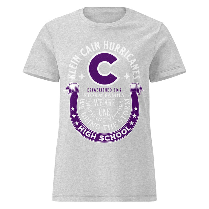 Klein Cain High School Hurricanes Women's Sport Grey SoftStyle T-shirt 229