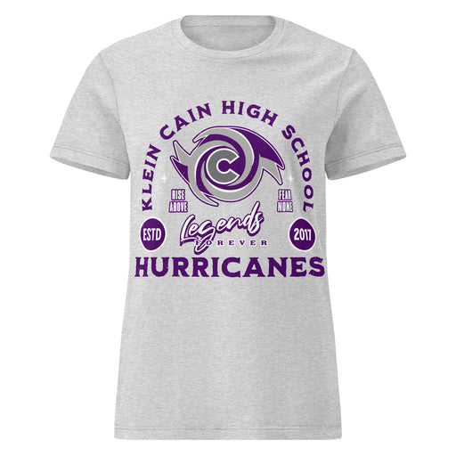 Klein Cain High School Hurricanes Women's Sport Grey SoftStyle T-shirt 208