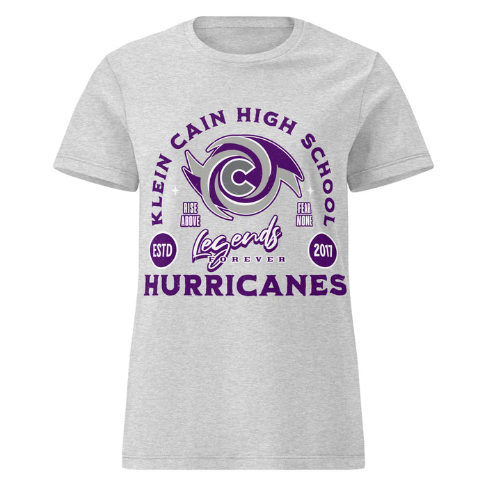 Klein Cain High School Hurricanes Women's Sport Grey SoftStyle T-shirt 208