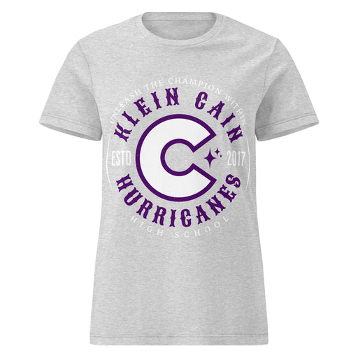 Klein Cain High School Hurricanes Women's Sport Grey SoftStyle T-shirt 214