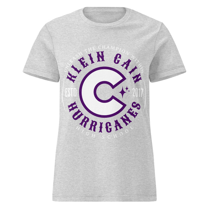 Klein Cain High School Hurricanes Women's Sport Grey SoftStyle T-shirt 214