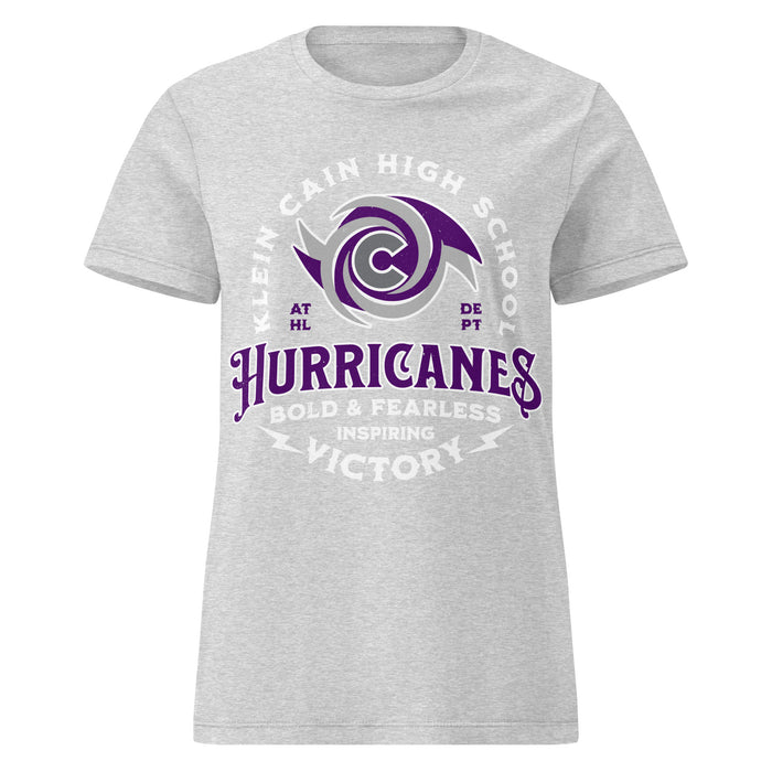 Klein Cain High School Hurricanes Women's Sport Grey SoftStyle T-shirt 206