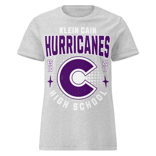 Klein Cain High School Hurricanes Women's Sport Grey SoftStyle T-shirt 204