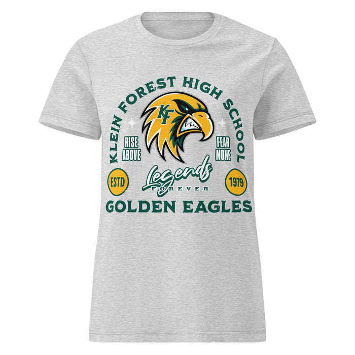 Klein Forest High School Golden Eagles Women's Sport Grey SoftStyle T-shirt 208