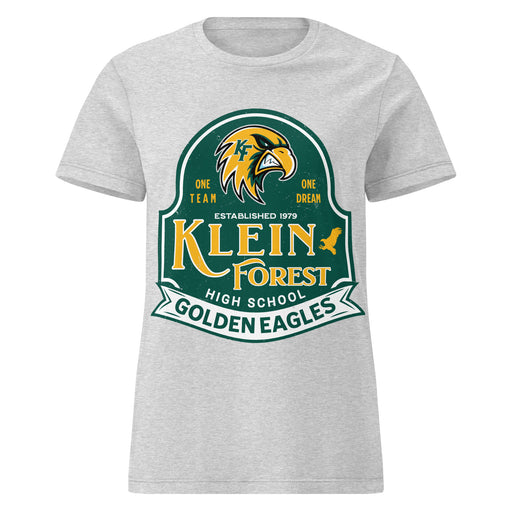 Klein Forest High School Golden Eagles Women's Sport Grey SoftStyle T-shirt 219