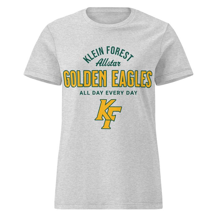 Klein Forest High School Golden Eagles Women's Sport Grey SoftStyle T-shirt 040