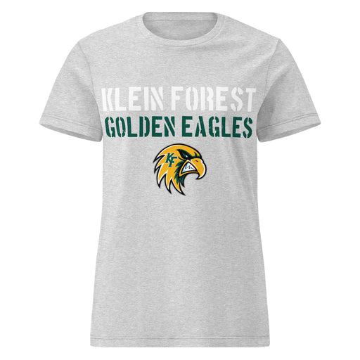 Klein Forest High School Golden Eagles Women's Sport Grey SoftStyle T-shirt 017
