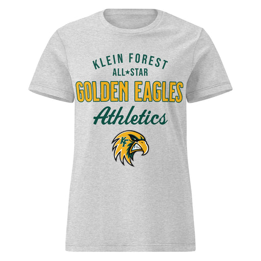 Klein Forest High School Golden Eagles Women's Sport Grey SoftStyle T-shirt 034