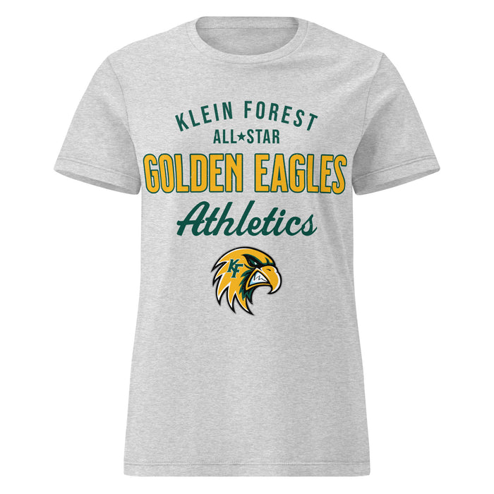 Klein Forest High School Golden Eagles Women's Sport Grey SoftStyle T-shirt 034