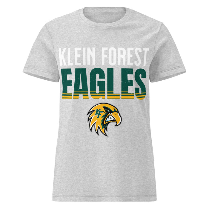 Klein Forest High School Golden Eagles Women's Sport Grey SoftStyle T-shirt 024