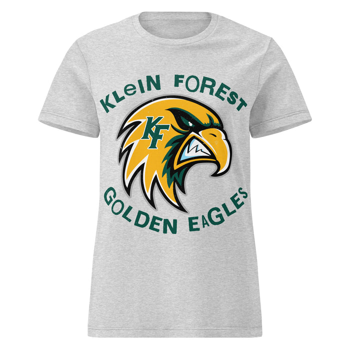 Klein Forest High School Golden Eagles Women's Sport Grey SoftStyle T-shirt 228