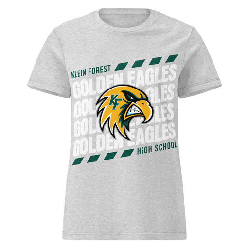 Klein Forest High School Golden Eagles Women's Sport Grey SoftStyle T-shirt 223