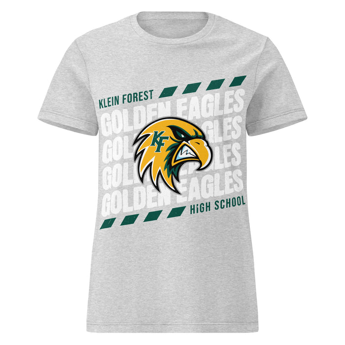 Klein Forest High School Golden Eagles Women's Sport Grey SoftStyle T-shirt 223