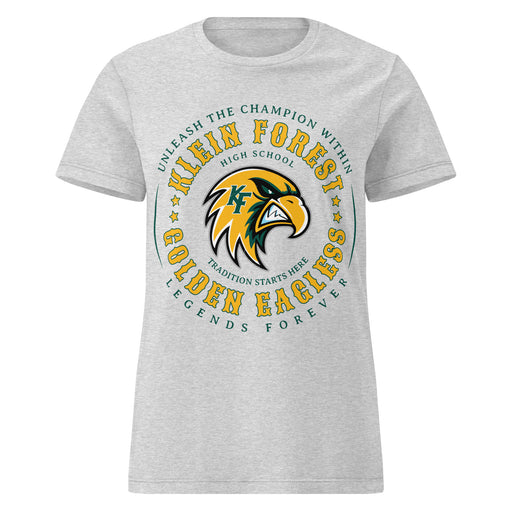 Klein Forest High School Golden Eagles Women's Sport Grey SoftStyle T-shirt 214